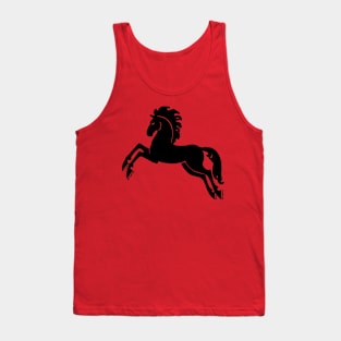 Jumping Black Stallion Tank Top